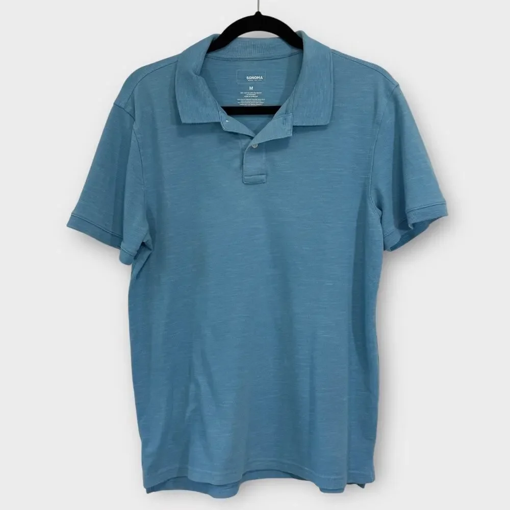 Bundle of 4 bright & pastel men’s polo shirts size medium pink, teal, baby blue - Picture 4 of 10